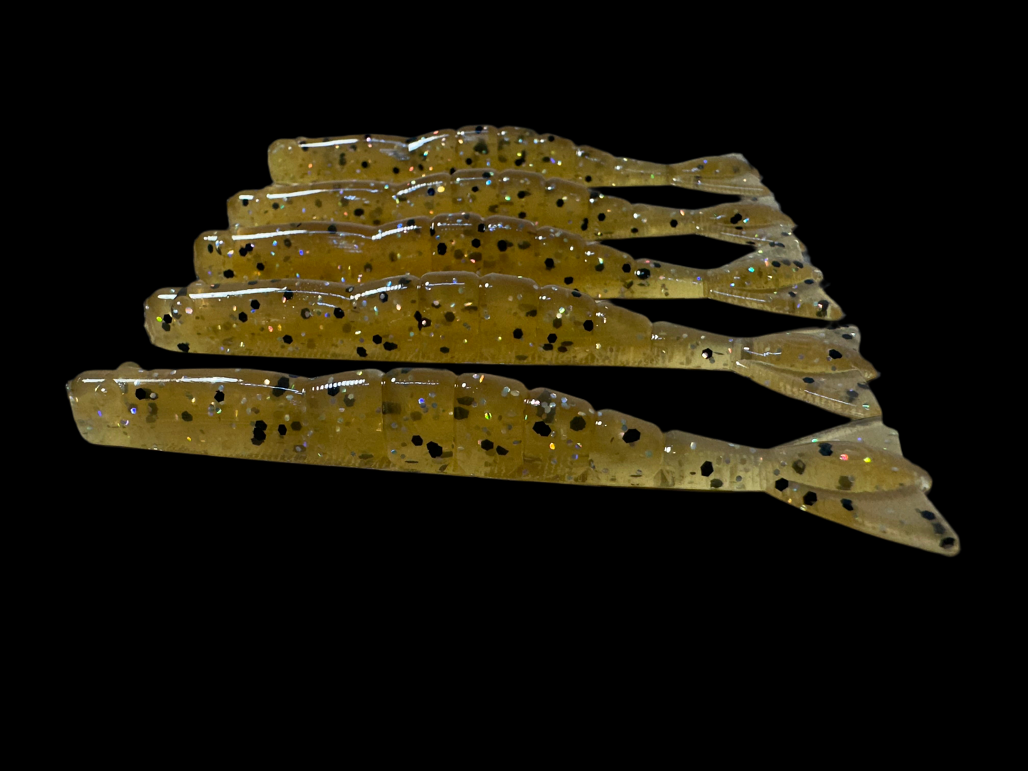 Natural Shrimp Tails (5 pack) 3.8 inch– Soft Plastic Saltwater Fishing Lure