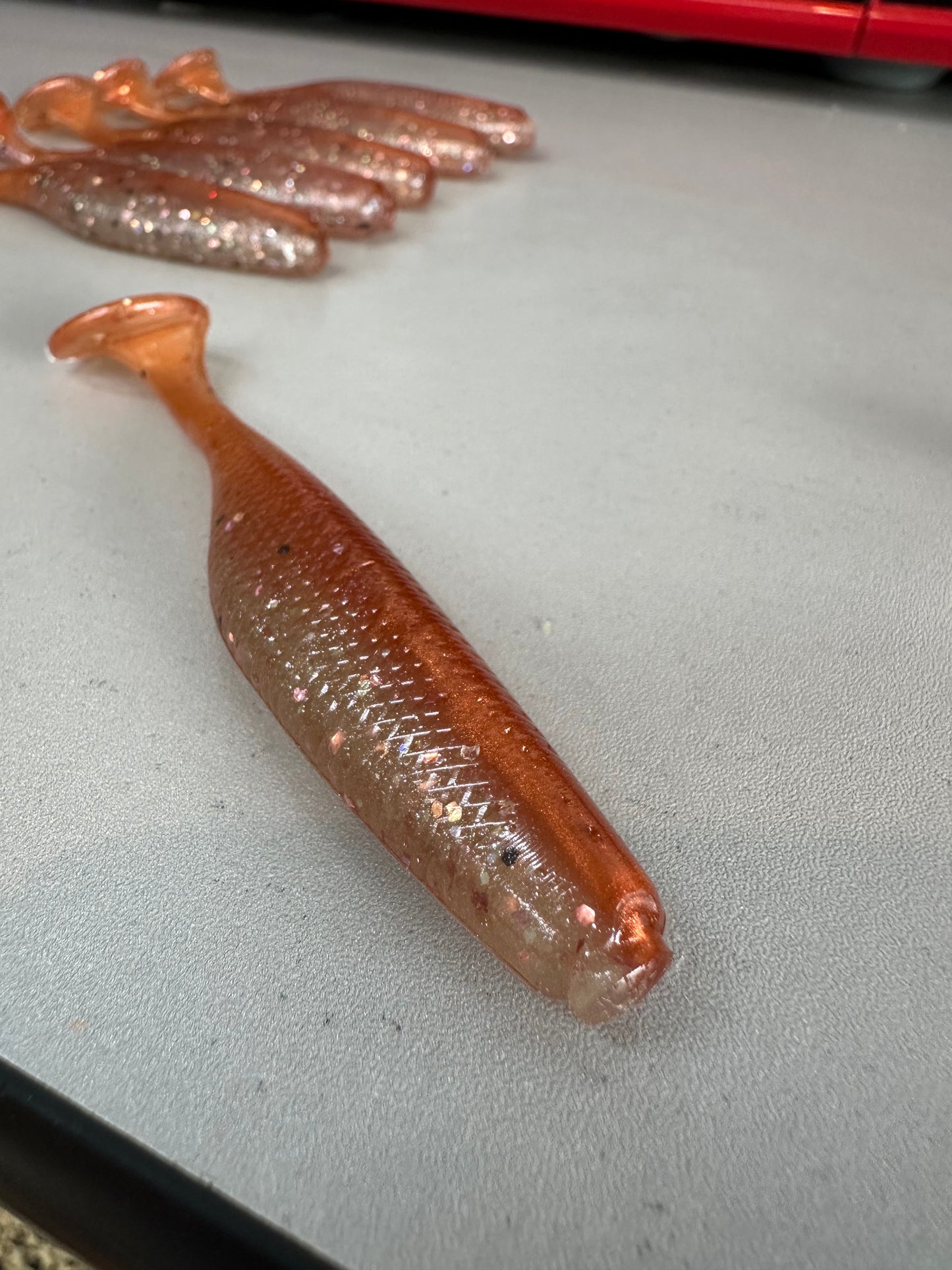 3.8" New Penny Paddle Tail- 5PK Fishing Lures