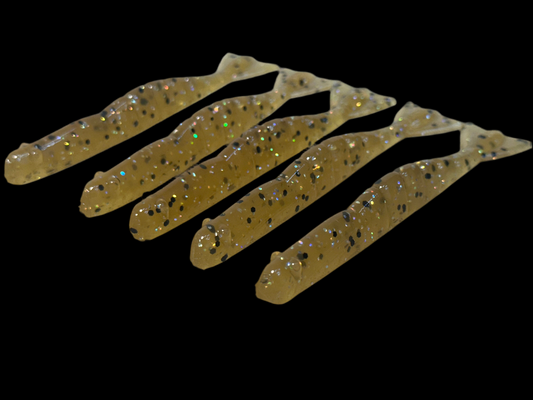 Natural Shrimp Tails (5 pack) 3.8 inch– Soft Plastic Saltwater Fishing Lure