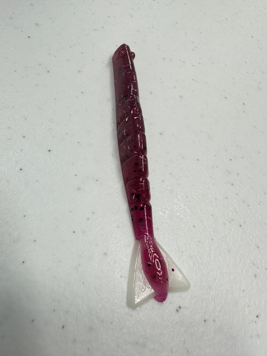 3.8” Classic Strawberry and White shrimp - 8 PK (Scented)