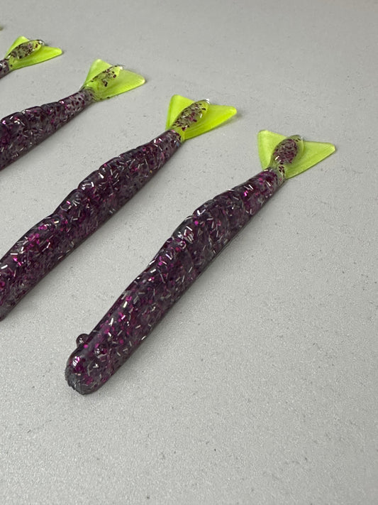3.8” Dirty Bay’s Purple Haze Shrimp - 8 PK (Scented)