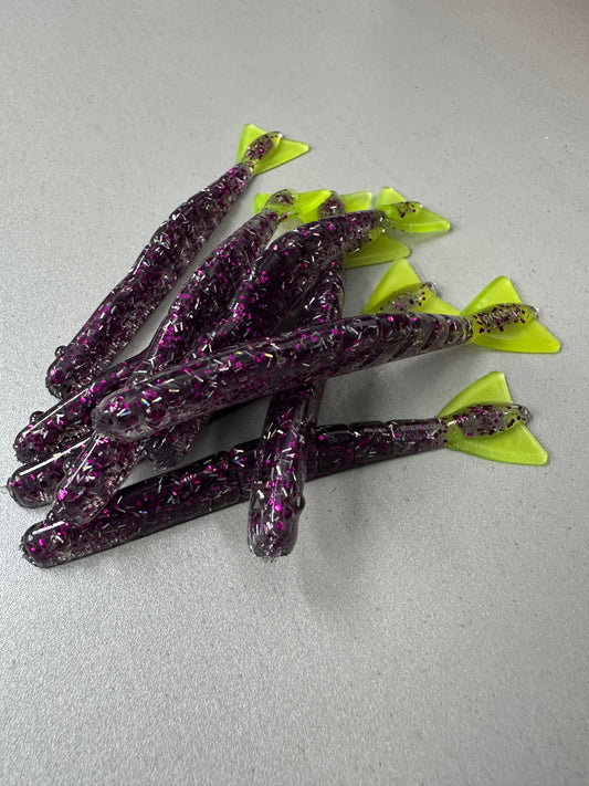 3.8” Dirty Bay’s Purple Haze Shrimp - 8 PK (Scented)