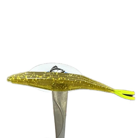 Rip Shad 5" Green Pumpkin & Chartreuse - 5PK