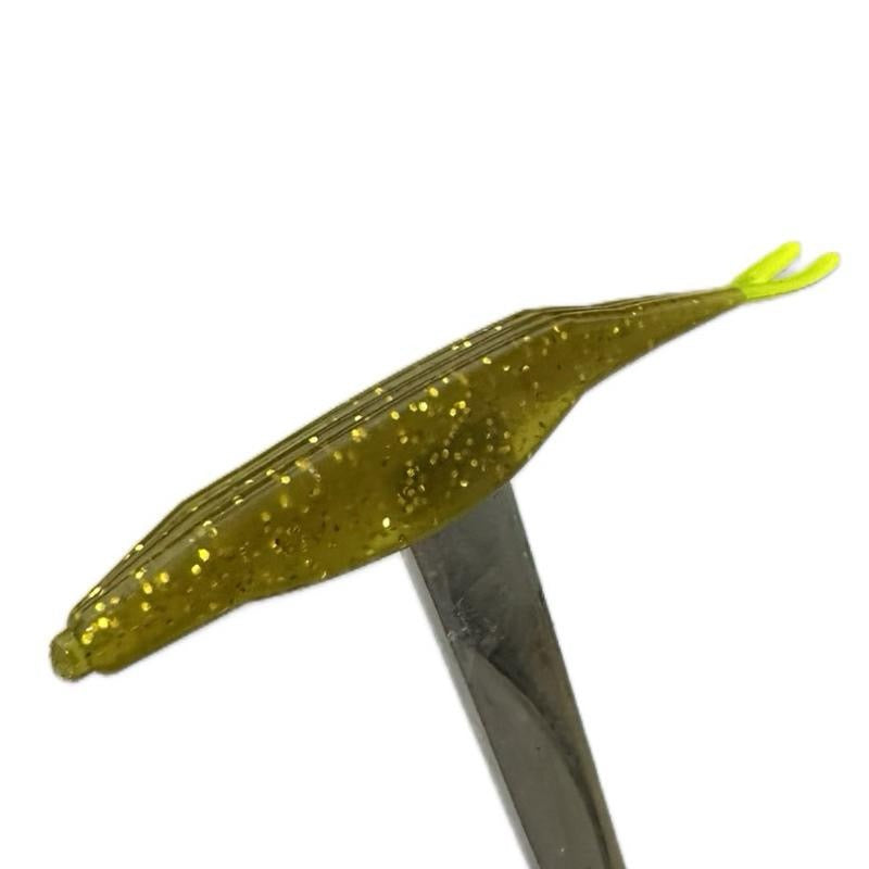 Rip Shad 5" Green Pumpkin & Chartreuse - 5PK