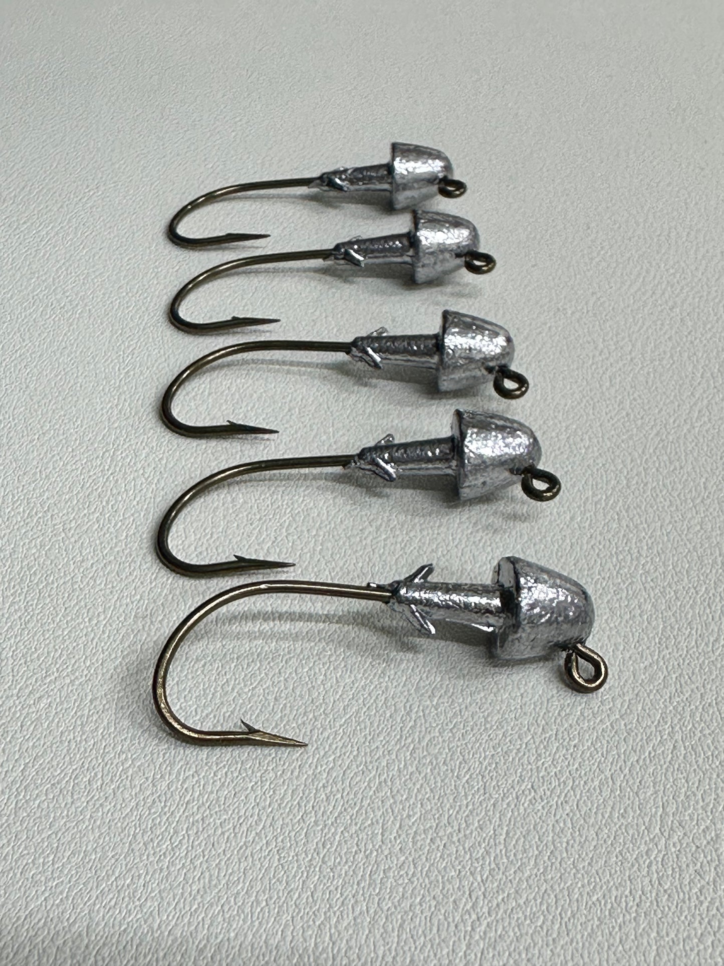 1/4 oz Premium Jig Heads 5 pack – Strong Hook • Saltwater Ready • Dirty Bay Lure Company