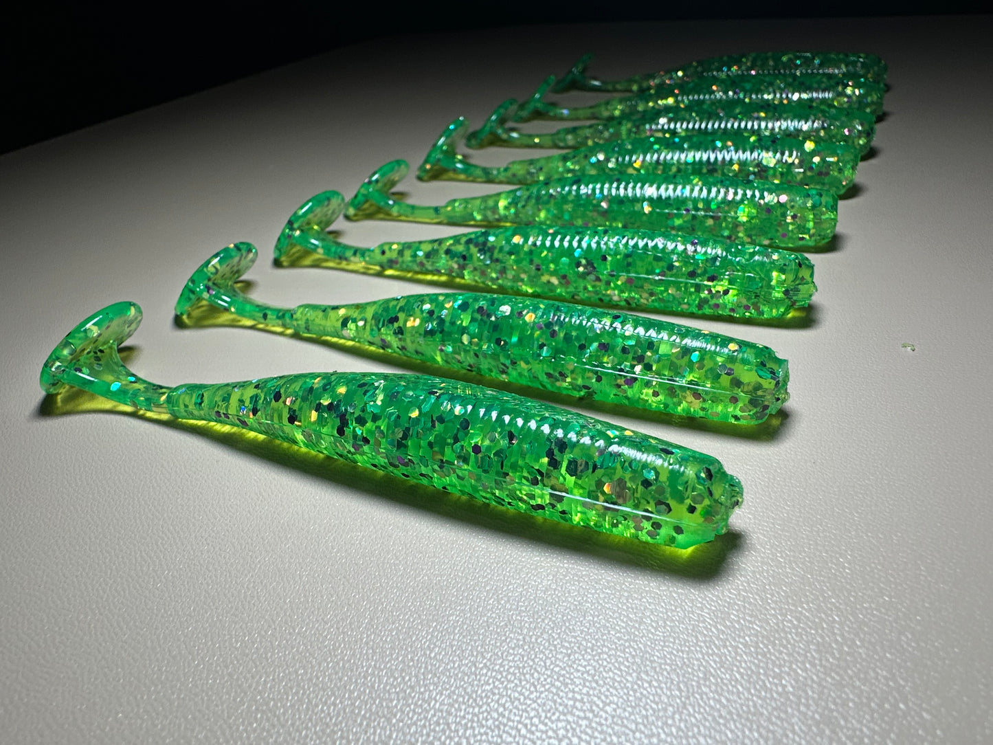 Bay Slime - 3.8” Paddle Tail Soft Plastic Swimbait (8-Pack)